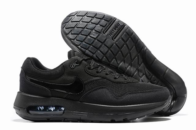 Black Nike Air Max Motif Men's And Women's Shoes-5